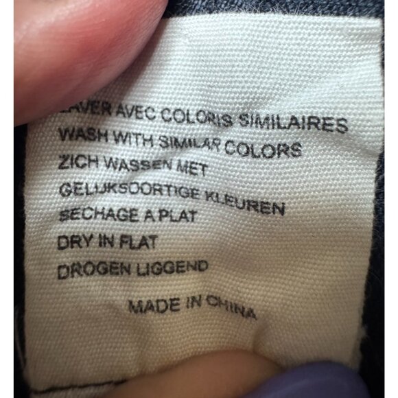 Womens French 100% Linen Navy Blue Roll Tab Sleeve Tunic Shirt Jacket Size Small - Picture 11 of 13